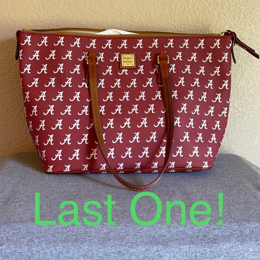 Dooney & Bourke AL Signature Zip Top Shopper NWT - Picture 1 of 11